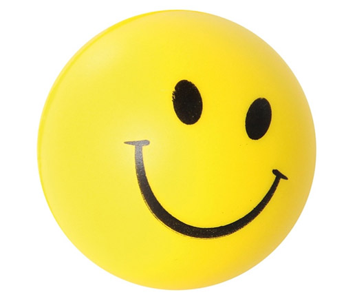 7cm Stress PU ball - Smile Face